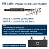 Tavsou Dual Switch Pedal for Guitar Effect Pedal with TRS
