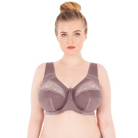 Sermija Comfortable Women's Bra with Underwire, Soft Moisture-Regulating Women's Bra, Supportive Comfort Bra, Grey, 105E