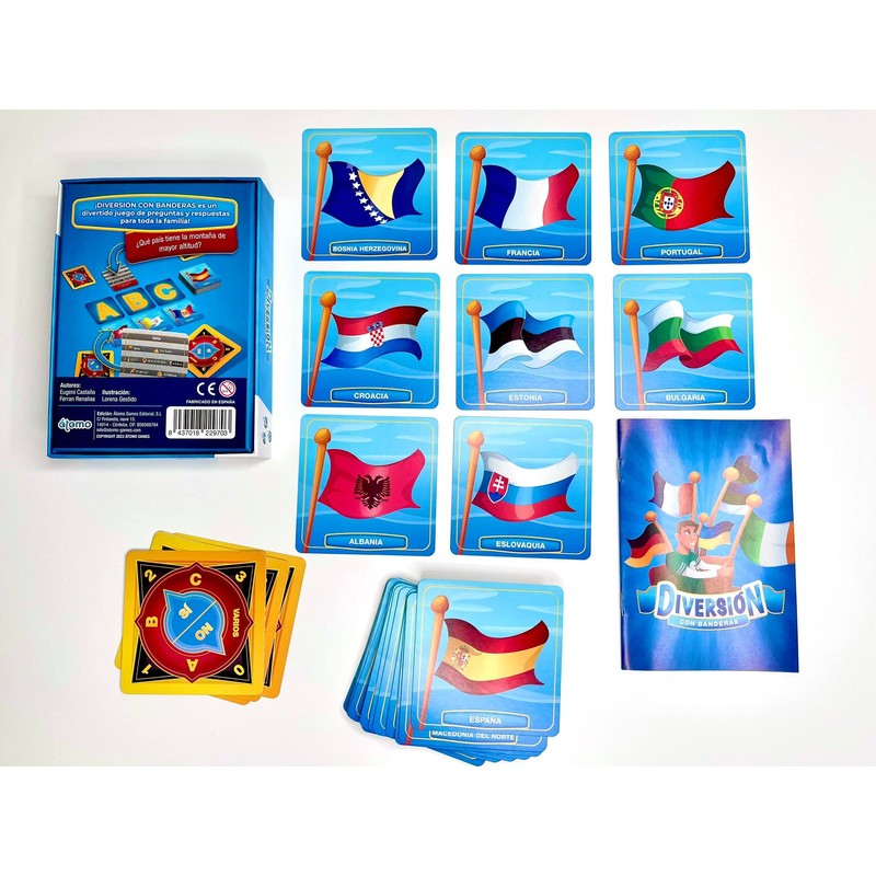 Atomo Games Fun with Flags. Card Game for the Whole