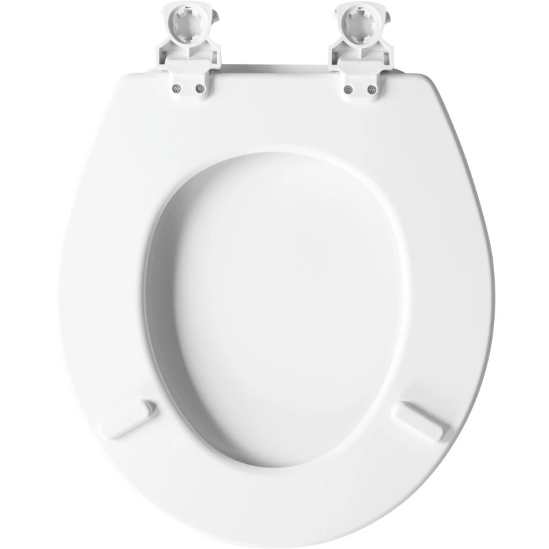 Church 540EC 000 Enameled Wood Toilet Seat with Cover, Round