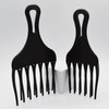 Professional Insert Afro Pick Comb, Wide Tooth Detangling Hair Fork