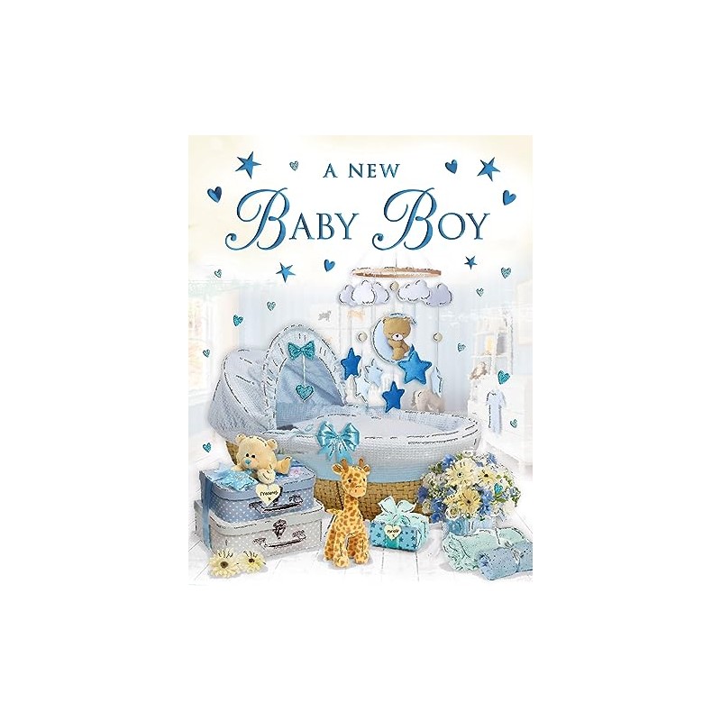 Regal Publishing New Baby Boy Card - 8 x 6