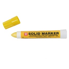 Sakura XSC-T-3 Yellow Solidified Paint Low Temperature Solid Marker, -40 to 212 Degree F, 13 mm Twist-Up Tip (Pack of 12)