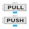 PATIKIL Push Pull Sticker Sign, 2 Pcs 6"x2.4" Self Adhesive