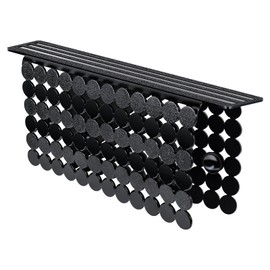Yolife Kitchen Sink Saddle, PVC Sink Divider Mat with Strong Suction Cups, Durable, Easy to Clean, Odor-free - 9.5" x 12" (Black)