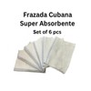 Cuban Style Mop Cloth Set of 6 100% Cotton Ultra