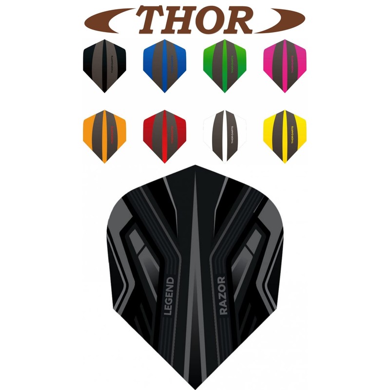 THOR-DARTS Thor-Sports Legend Razor Dart Flights - 100 Micron Standard