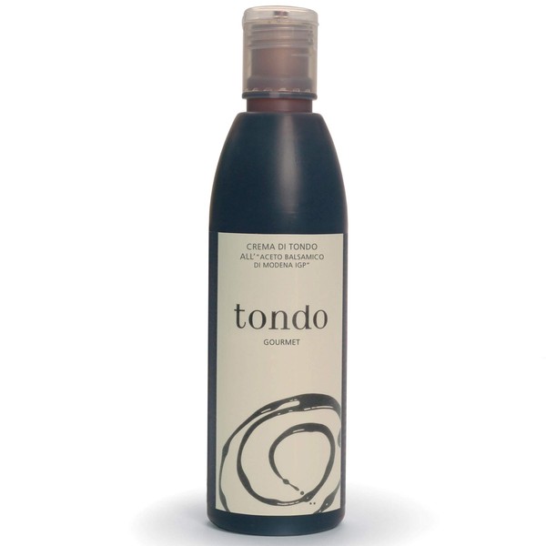 Tondo Balsmic Glaze, Balsamic Vinegar of Modena, Small Batch Balsamic Reduction, All Natural, No Coloring Used, 8 Ounce