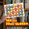 144 Maths Genius - 30mm - Glossy Reward Stickers for