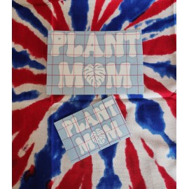 Oracal "Plant Mom" Vinyl Decal For Plant Lovers, Plant Sticker, Car Decal.