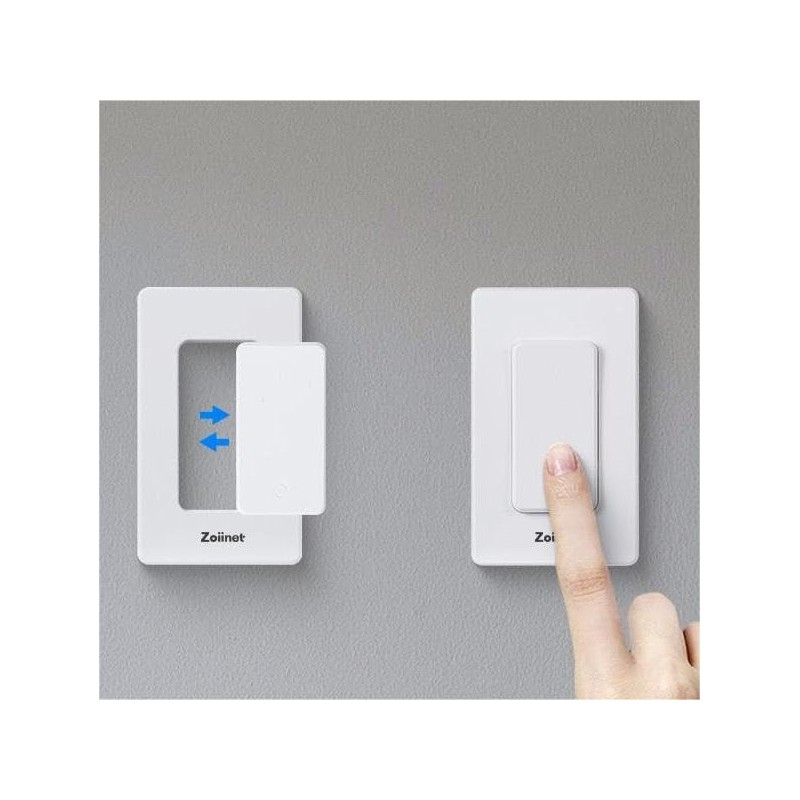 Zoiinet Wireless Lights Switch(Remote Only), No Wiring, Buckle Design &