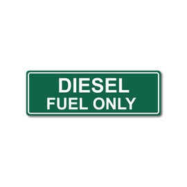 Diesel Fuel Only Gas Gasoline Fuel Tank Printed Warning Label Sticker Decal (2)