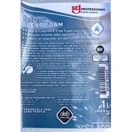 SC Johnson Professional REFRESH CLEAR FOAM HAND SOAP 1 LITER, Pack of 1