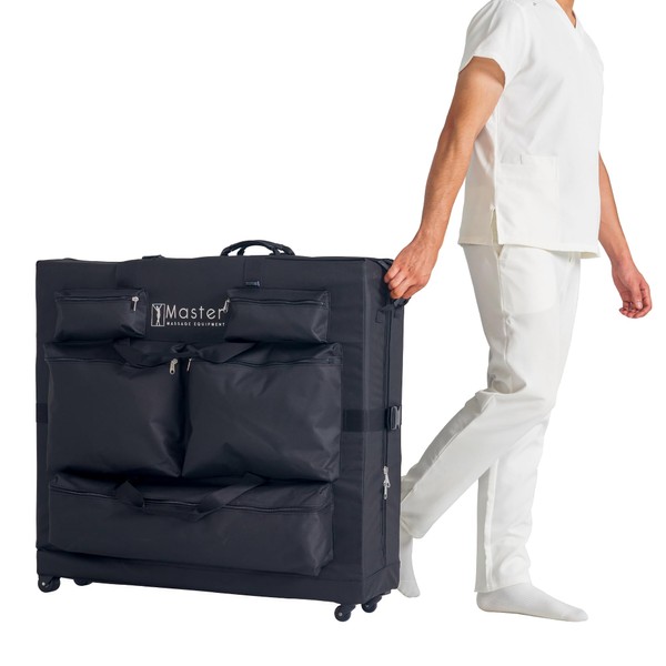 Master Massage Luggage Style Wheeled Massage Table Carrying Case