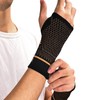 INDEEMAX Copper Wrist Compression Sleeve 1 Pair, Comfortable Hand Brace