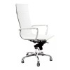 ZEM Silla de escritorio ZEM SE01 ergonómica blanca con tapizado