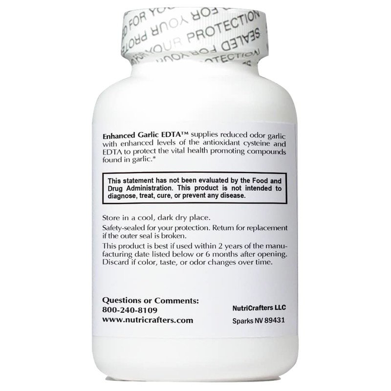 Enhanced Garlic EDTA 120 capsules - 3 Pack - 1000mg