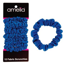 Amelia Beauty Products Minicoleteros De Punto Azul De Amelia Beauty Para Cabello Fino, Paquete De 12: ¡Ligeros Suaves Y Elegantes Que No Dañan El Cabe