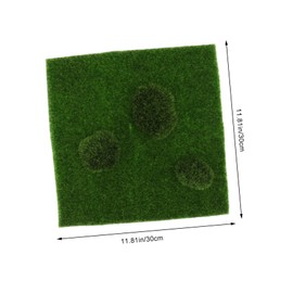 Operitacx Elegant Decorative Moss 4pcs Fake Greening Artificial Lawn Realistic Simulated Turf