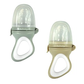 RaZbaby Chupete alimentador para sólidos/frutas congeladas, juguete mordedor para bebés de 6 meses en adelante, sin BPA, introduce sólidos de manera segura, alivio natural para la dentición, apto para