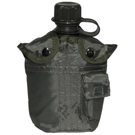 US Plastic Bottle Nylon Cover Field Bottle Outdoor Trekking Ski Olive / OD Green