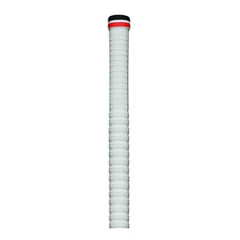 Gunn & Moore GM Cricket Bat Grips | DYNAMIC | Soft Feel Premium Rubber for Secure Bottom Hand Hold | Suitable for Virtually All Handle Sizes - 12" Long | 12 Pack | White with Black & Red Hoops