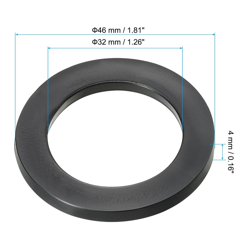 PATIKIL M32 Rubber Washers Rubber Seal Round 120 Pieces 32