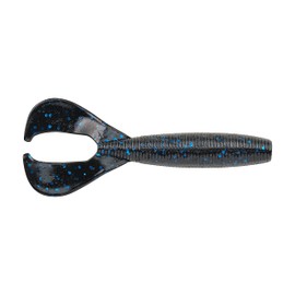 PowerBait The Boss Grub Black Blue Fleck 3in | 8cm
