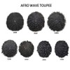 Man Weave Hair Unit Black Men Afro Toupee Hair Unit