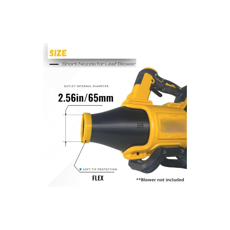 Short Nozzle Blower Compatible with DeWalt 20V Leaf Blower DCBL722B