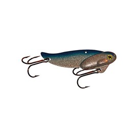 Blitz Lures Fishing Lures Metal VIB Hard Spinner Blade Baits for Bass Walleyes Trout Fishing Spoons - Blitz Blades VIB Made in USA… (Silver Blue, 1/4OZ)