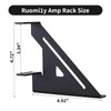 2 Amp Rack Car Audio,24 Watts Steel Amplifier Equipment Mount