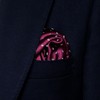 COXSWAIN CW-PC051 Pocket Square, Paisley Pattern, British Silk, Jacquard Weave,