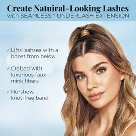 Ardell Seamless Underlash Lash Extensions Kit - DIY Lash Clusters, Faux Mink D-Curl, Natural Look Eyelash Extension, 32 Count, 1-Pack | Ardell