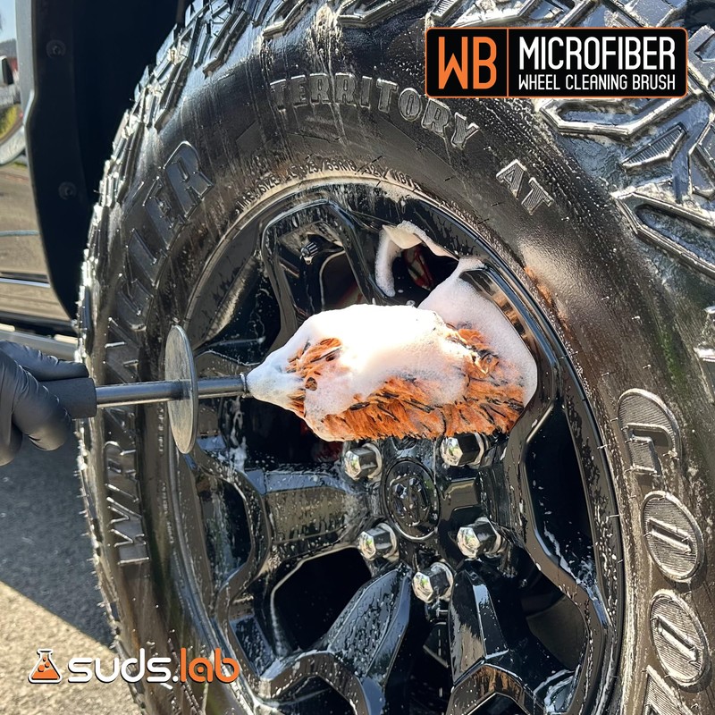 Suds Lab WB Microfiber Wheel Cleaning Brush - Multipurpose Rim