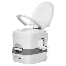 YITAMOTOR 6.34 Gallon Portable RV Toilet Camping Porta Potty with Paper Collection, Indoor Outdoor RV Toilet with Handle Pump, Leak-Proof for RV Travel, Boat, Trips, Outdoors