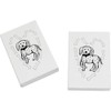 2 x 45mm 'Dog Paradise Surrounded by Bones' Erasers/Rubbers (ER00040344)