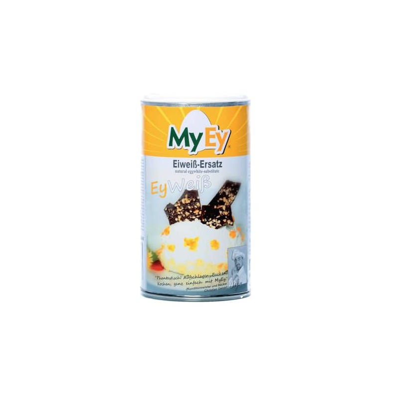 MyEy EyWeiß Protein Substitute, Vegan, Natural & Fully Whippable, with