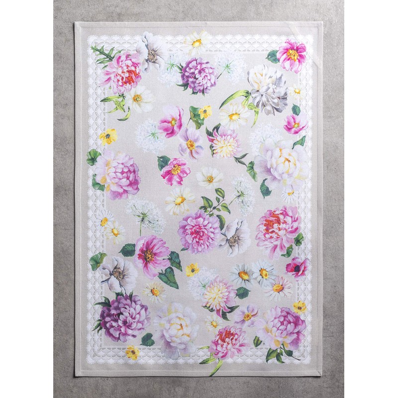 Maison d' Hermine Pivoine, 100% Cotton, Set of 3 Multi-Purpose