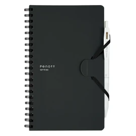 Kokuyo SP147S5-D Soft Ring Notebook, Penott B6 Modified, 0.2 inch (5 mm) Square, Black