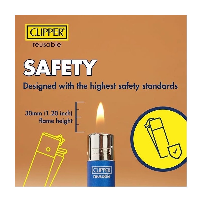 Clipper - Classic Large Reusable Lighter 48 Pack - Tattoo