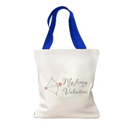 Style In Print Canvas Tote Reusable Shopping Bag My Funny Valentine Valentines Day Funny Love Humor Beach Bags for Women Valentines Day Gifts Royal Blue