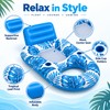 Inflatable Pool Lounger for Adults – Cooling Mesh Floating Chair