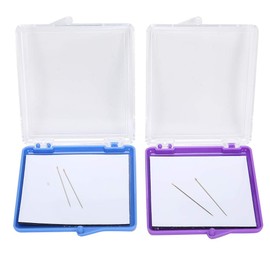 2 Pieces Magnetic Sewing Pin Storage Case DIY Additional Magnetic Needle Holder Pin Cushion Sewing Holder Tools Multifunctional Plastic