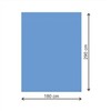 KLULK Colbalt Blue Double Bed Fitted Sheet, 100% Cotton, 180