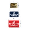 Signs ByLITA Classic Framed No Cash On Premises Sign (Black