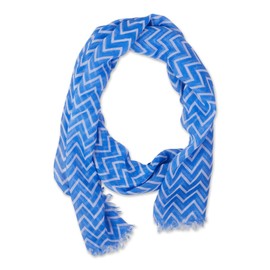 Hadley Wren Women's Game Day Sports Team Apparel Scarf Or Wrap, Royal Blue, 20 x 74