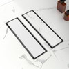 12-Inch Linear Shower Drain with Tile Insert Grate, SUS 304