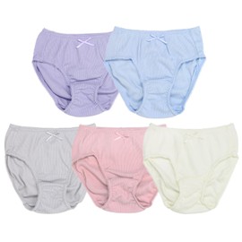 Garow Panties, Set of 5, Solid Color, Celestial Foot Lace, Houndstooth, girly dullness, 140