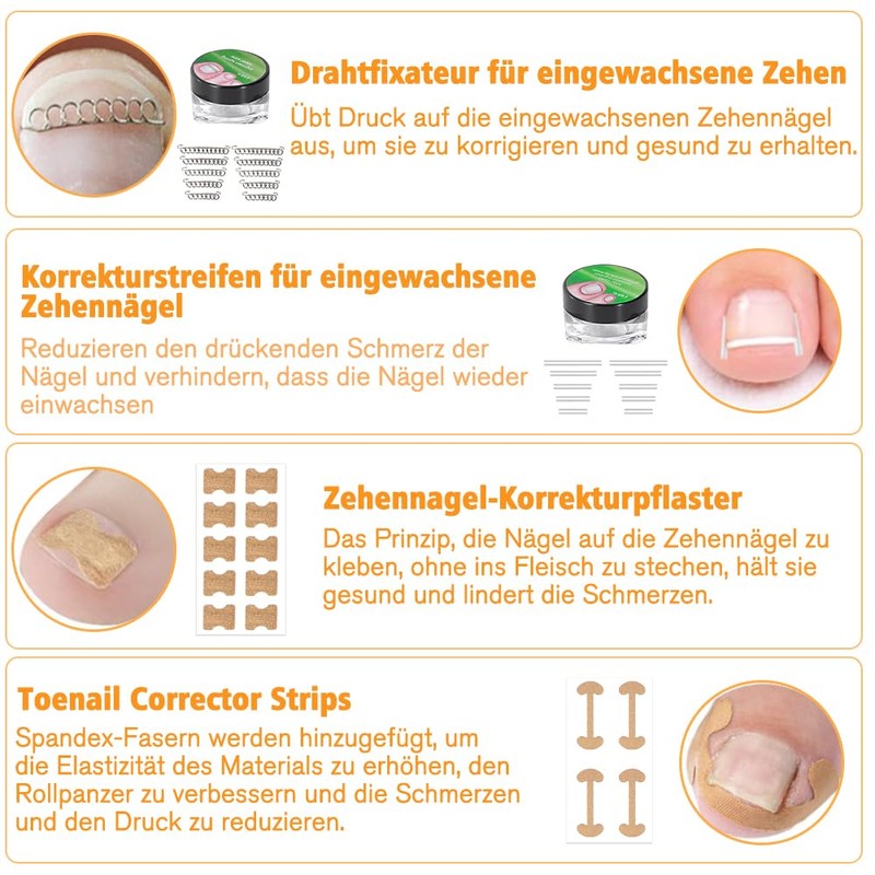 Joycabin Ingrown Toenails Set, Toenail Correction Patch, Ingrown Toenail Correction